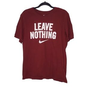 Nike ‘Leave Nothing” T-Shirt - Red - Size Large - EUC